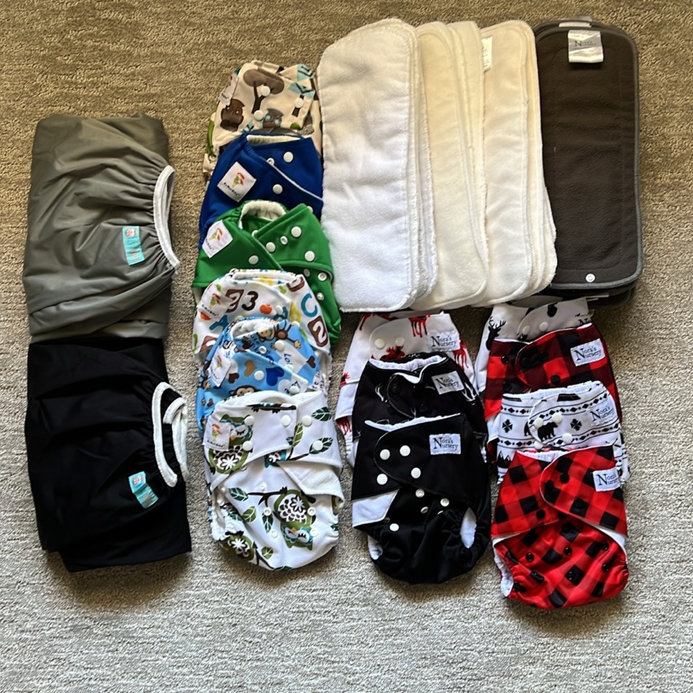 Reusable cloth diaper starter bundle